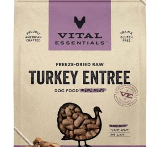 Vital Essentials® Freeze-Dried Raw Turkey Entree & Mixer Dog Food Crunchy Mini Nibs, 14 oz